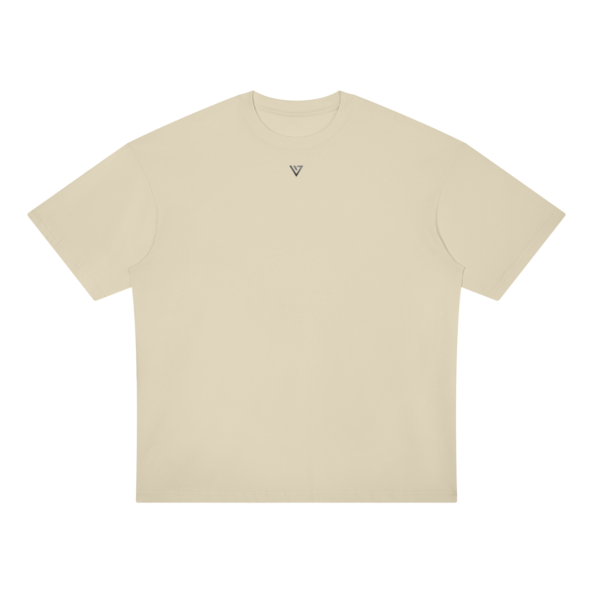 Gold Oversized T-Shirt — Light Apricot — Front