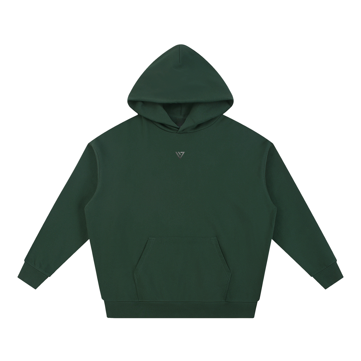 Emerald Chrome Hoodie — Blackish Green — Front