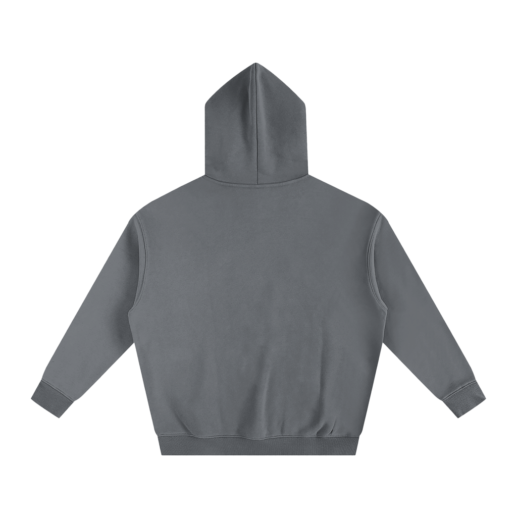 Health Bar White Oversize Fleeced Hoodie