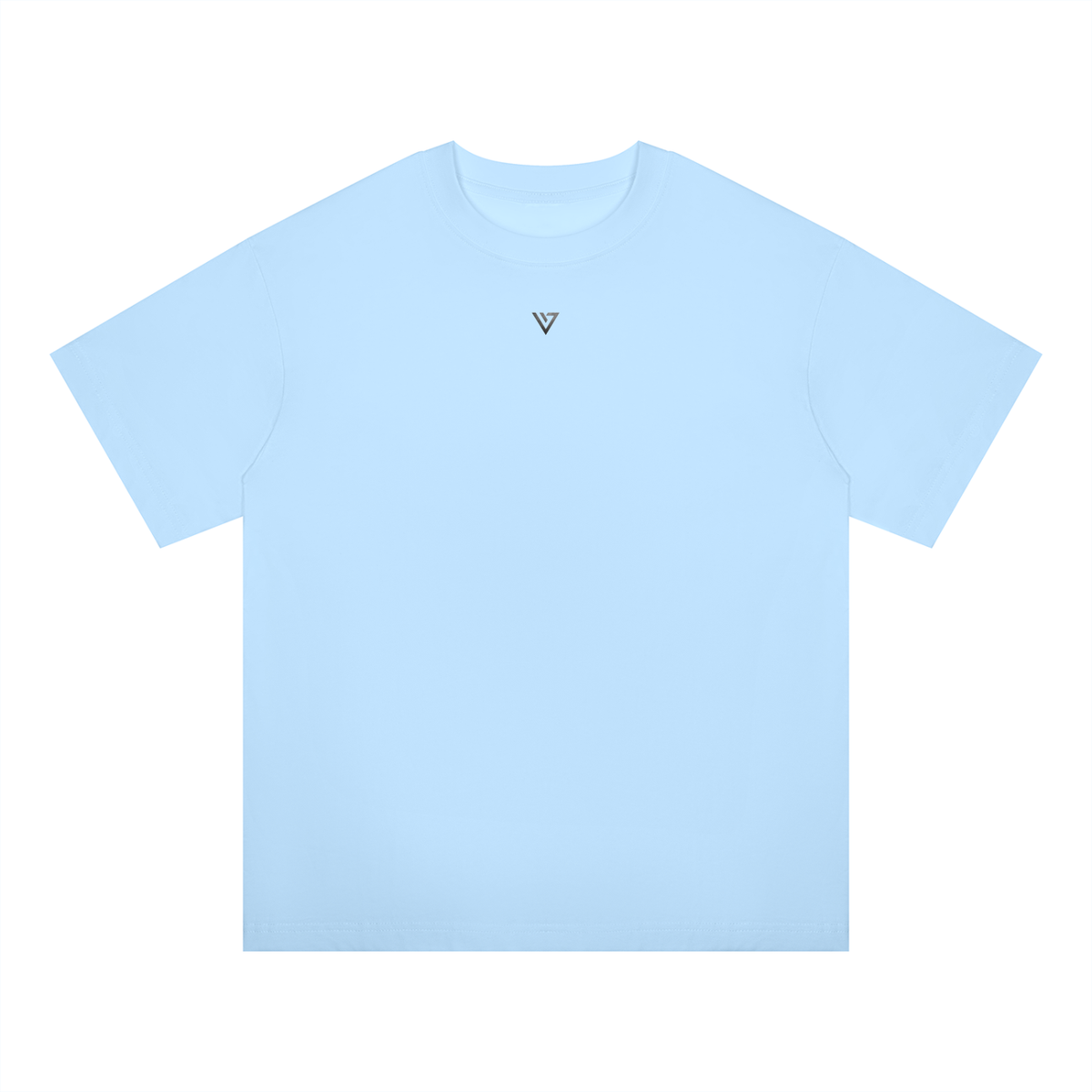 Cobalt Oversized T-Shirt — Sky Blue — Front