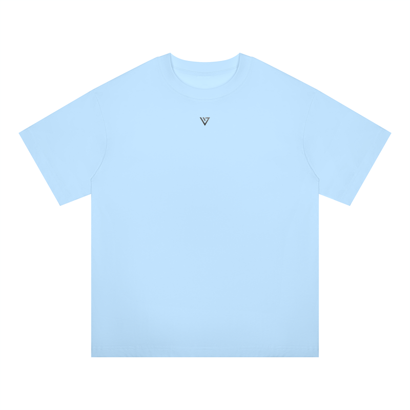 Cobalt Oversized T-Shirt — Sky Blue — Front