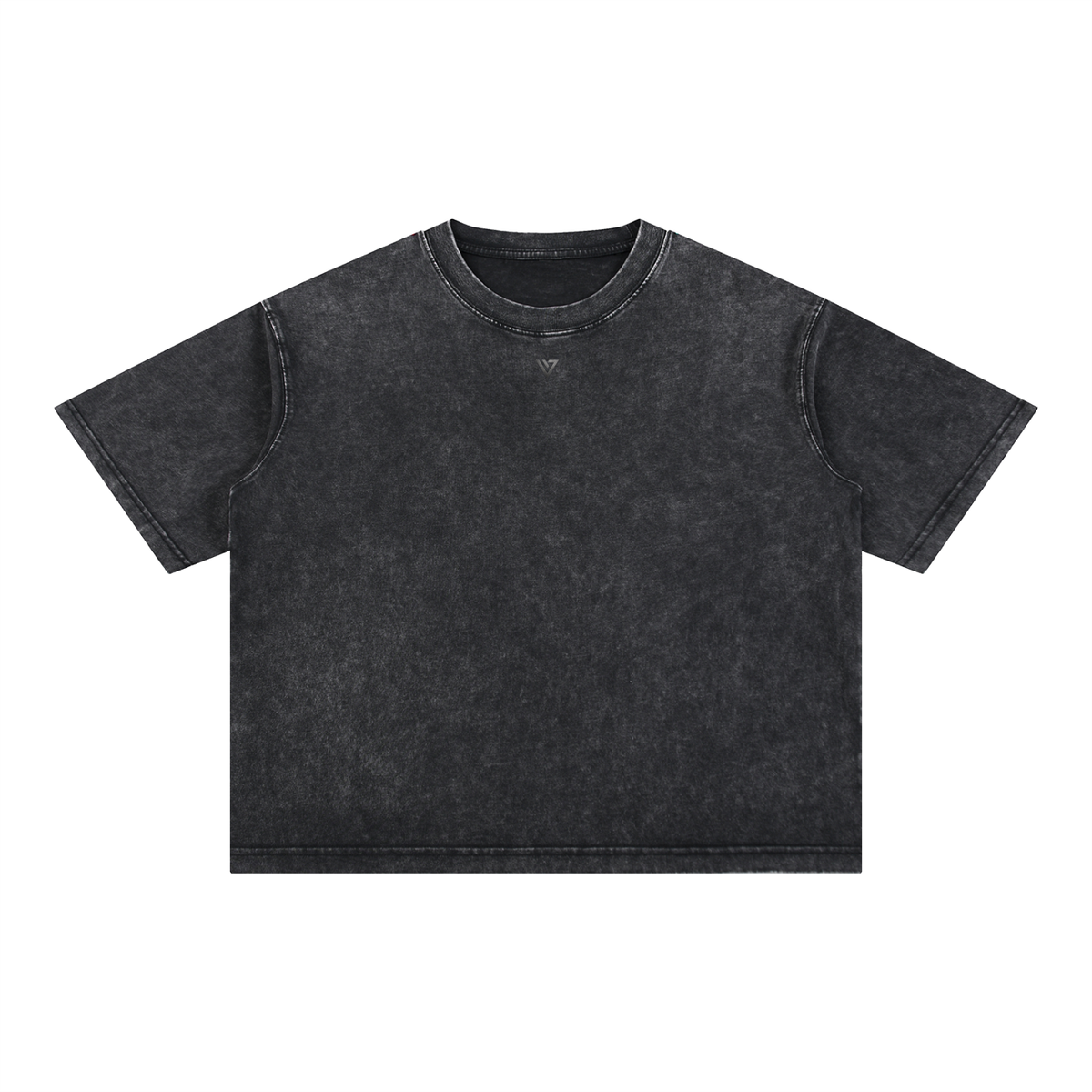Cobalt Mineral Washed T-Shirt — Black — Front