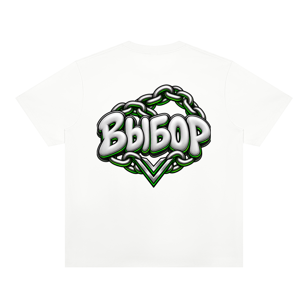 Emerald Heavyweight T-Shirt — White — Back