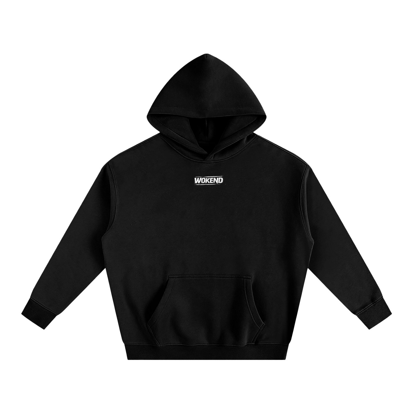 Wokend white Front logo - Oversized