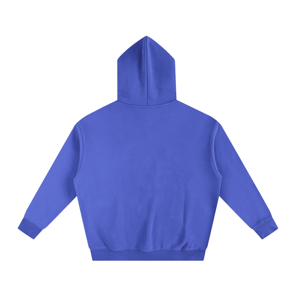Health Bar White Oversize Fleeced Hoodie