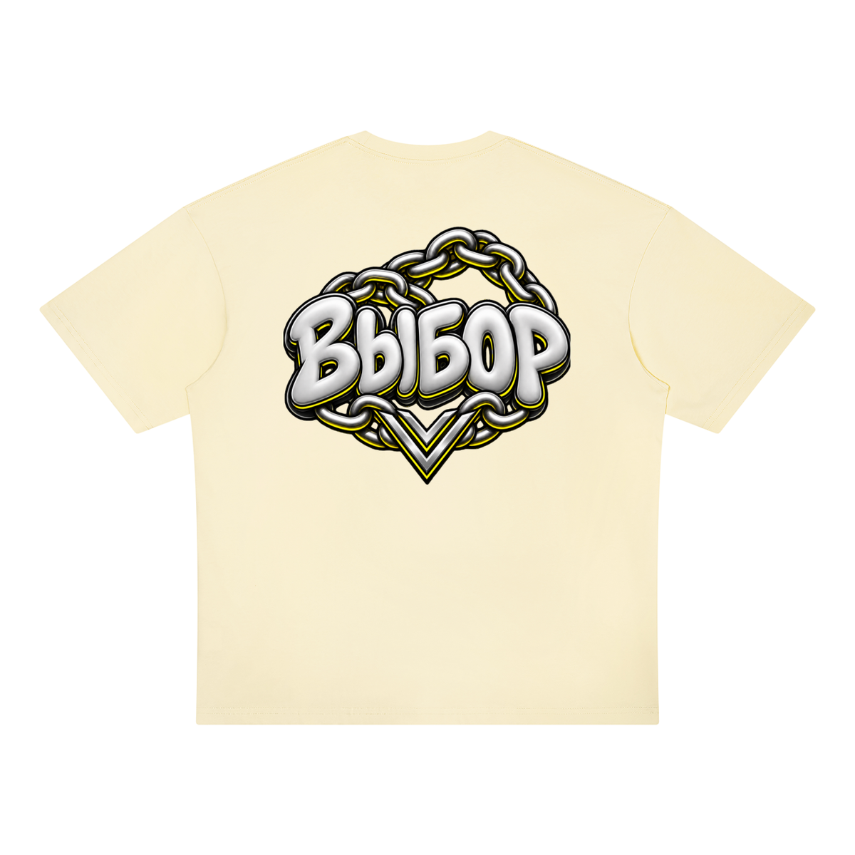 Gold Oversized T-Shirt — Apricot — Back
