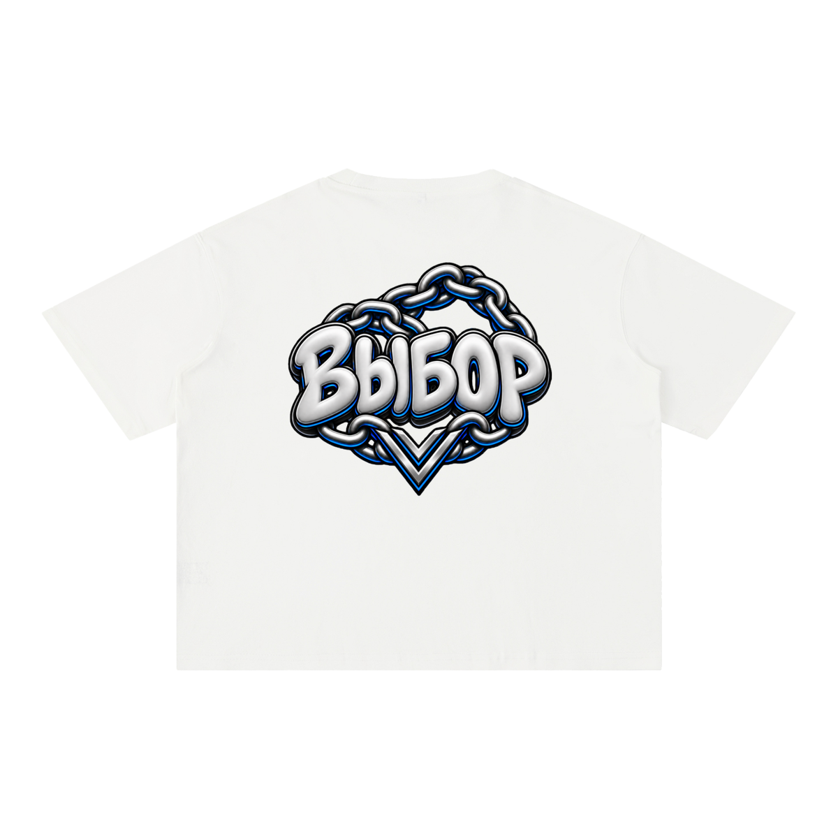 Cobalt Mineral Washed T-Shirt — White — Back