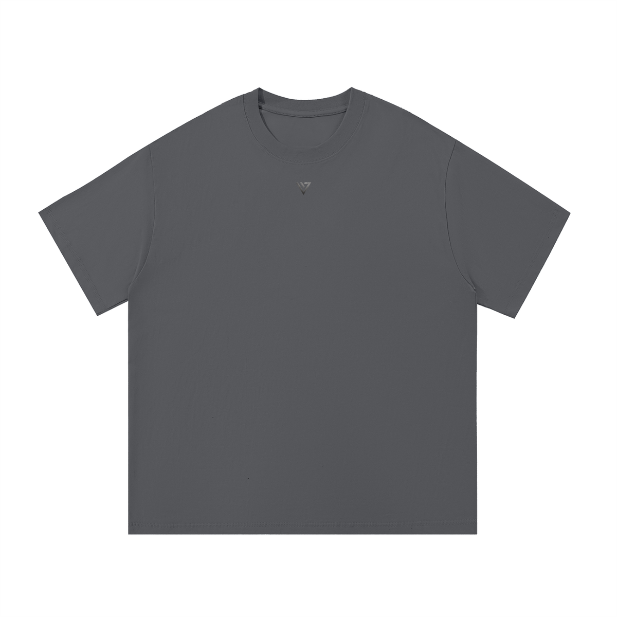 Gold Essential Cotton T-Shirt — Dark Gray — Front