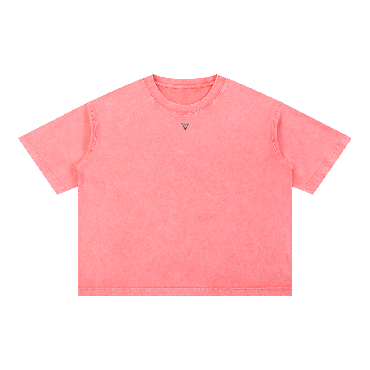 Rose Mineral Washed T-Shirt — Pink — Front