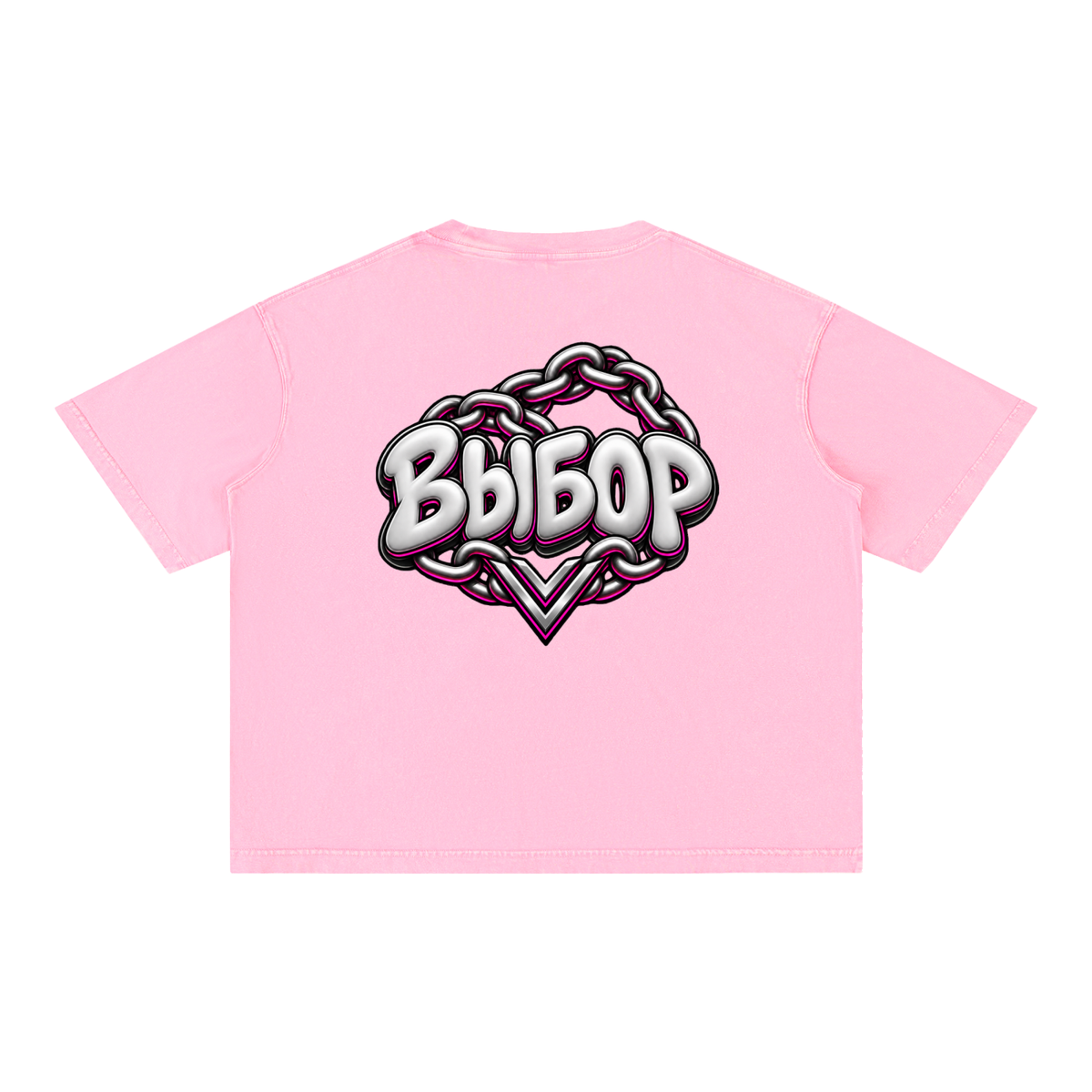 Rose Mineral Washed T-Shirt — Rose Pink — Back