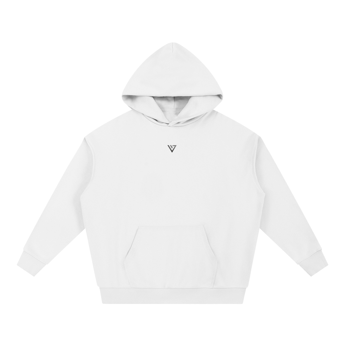 Gold Chrome Hoodie — White — Front