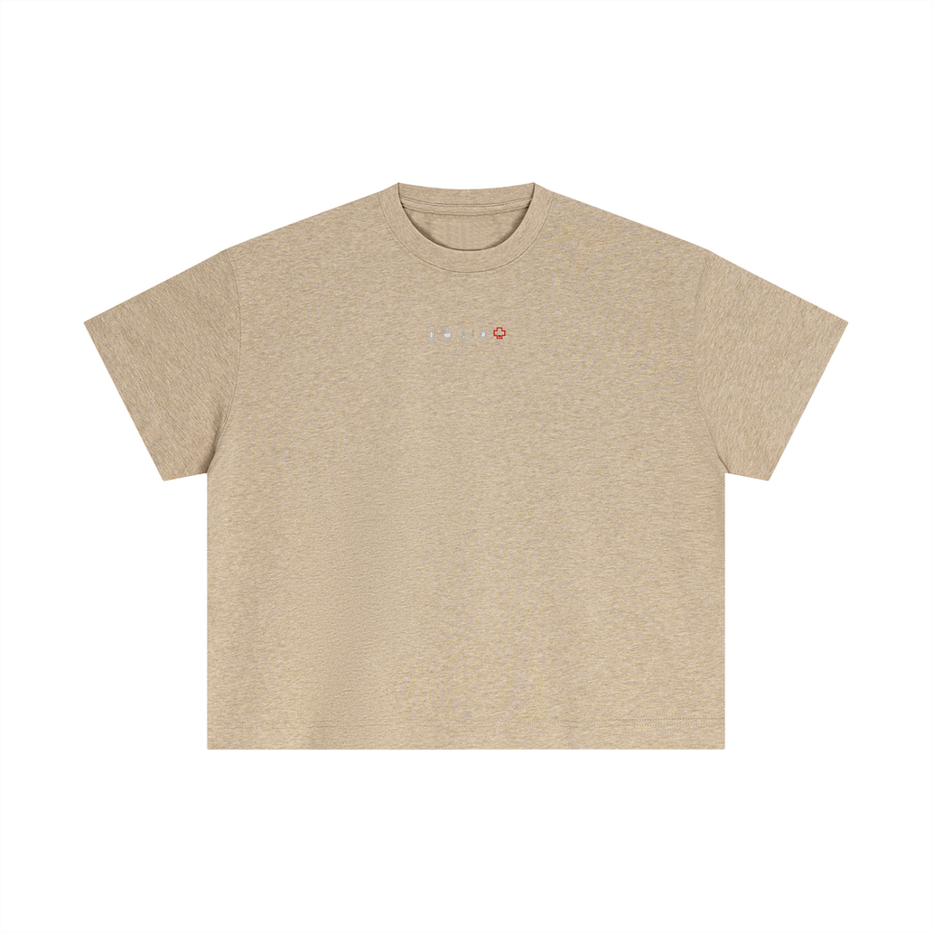 Health Bar Red Cotton T-Shirt