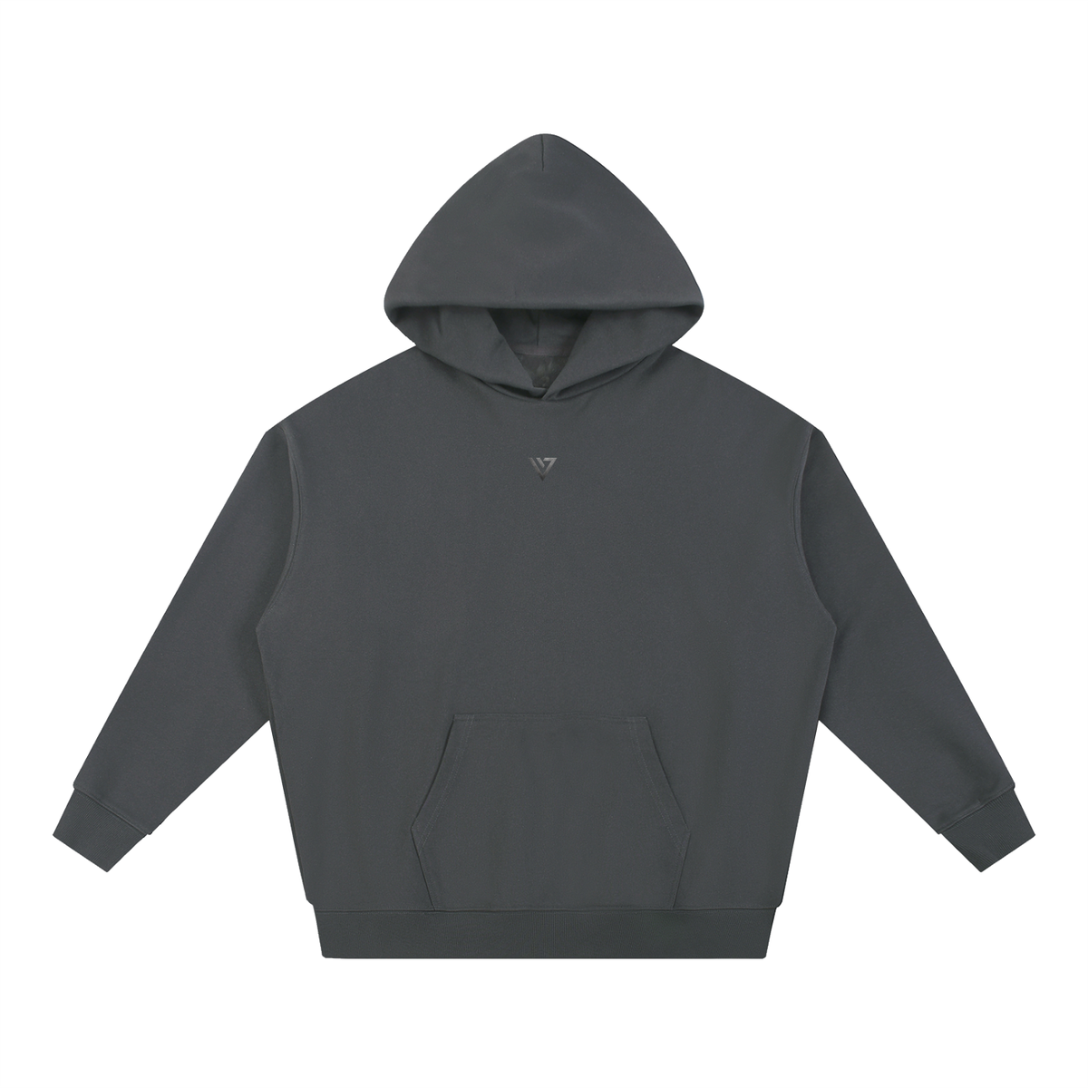 Gold Chrome Hoodie — Dark Gray — Front
