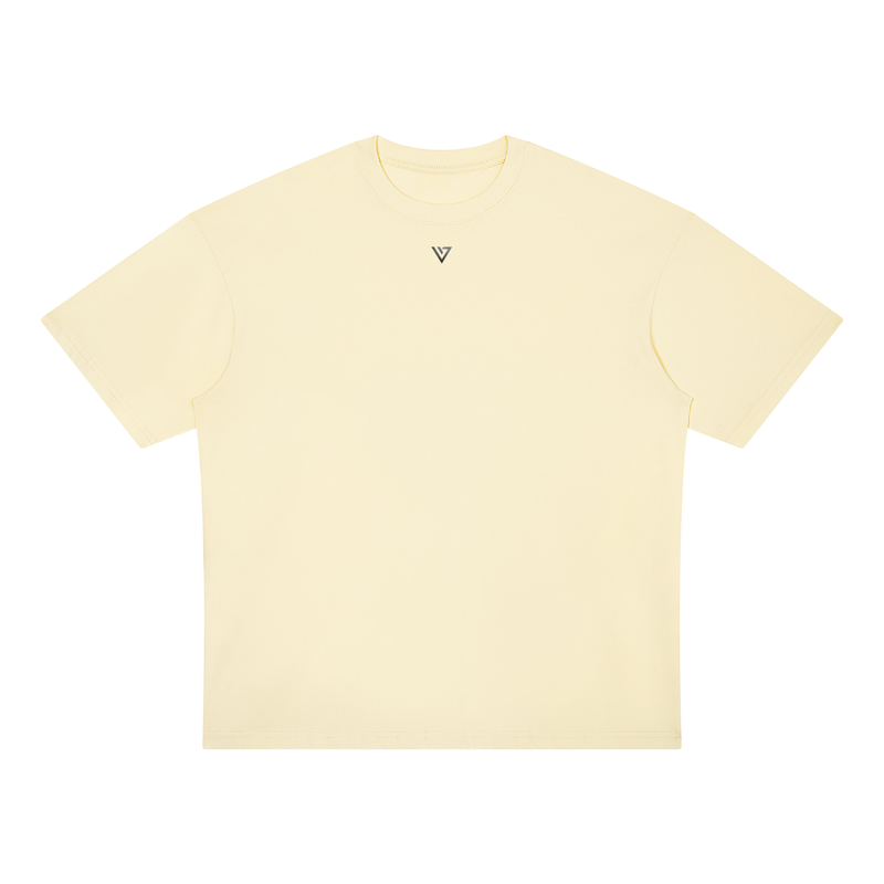 Gold Oversized T-Shirt — Apricot — Front