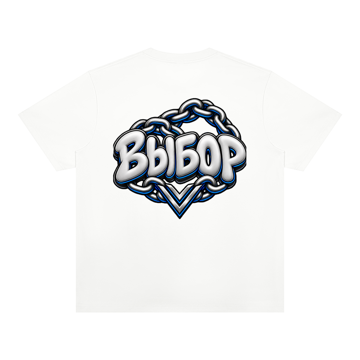Cobalt Heavyweight T-Shirt — White — Back