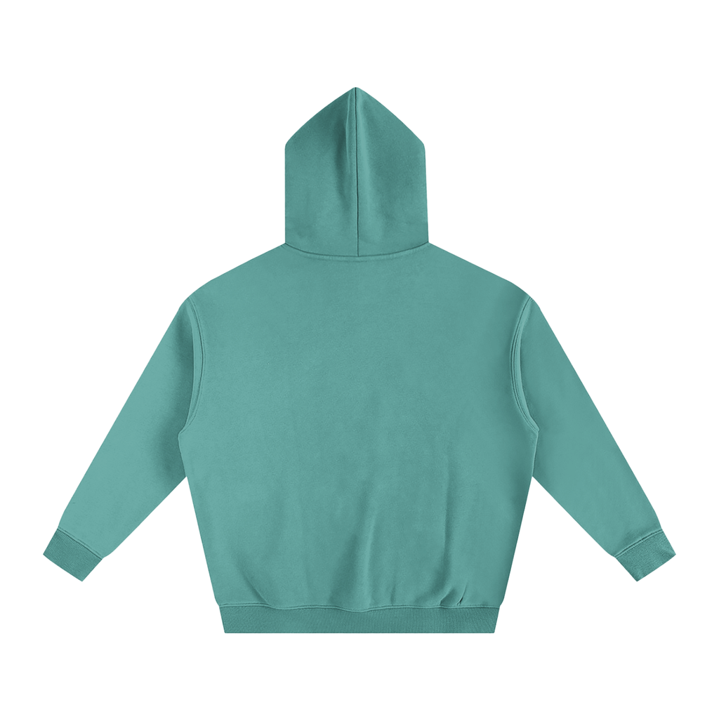 Health Bar White Oversize Fleeced Hoodie