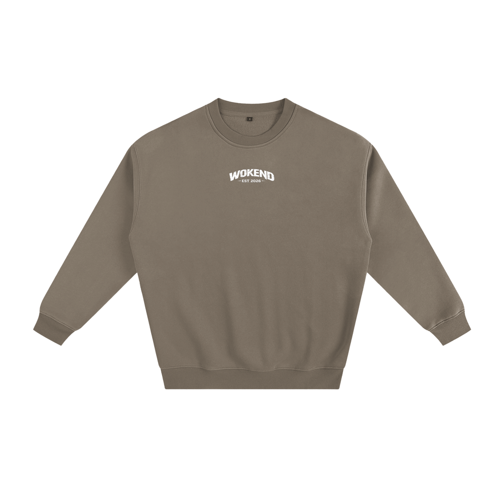 Wokend EST Sweatshirt - Oversized Fleeced