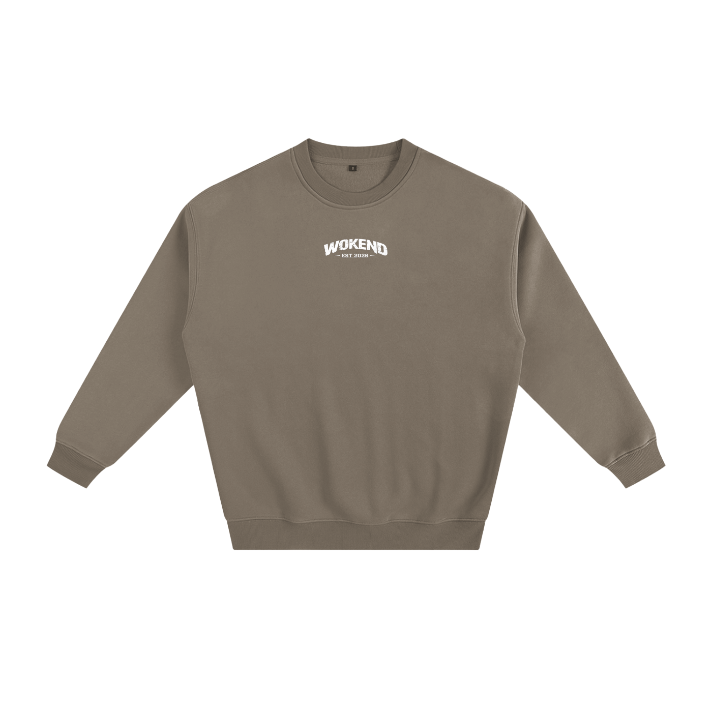 Wokend EST Sweatshirt - Oversized Fleeced