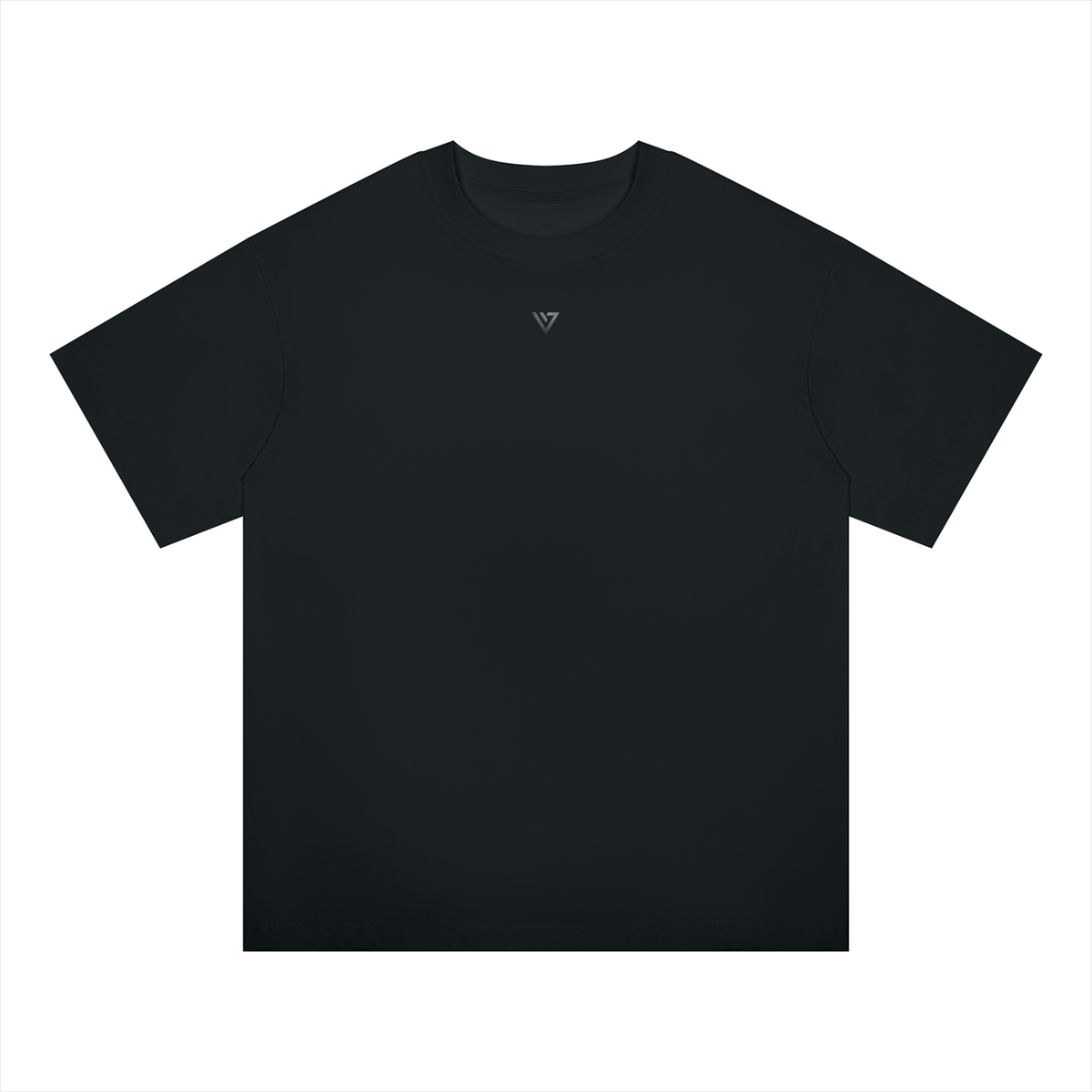 Cobalt Oversized T-Shirt — Black — Front