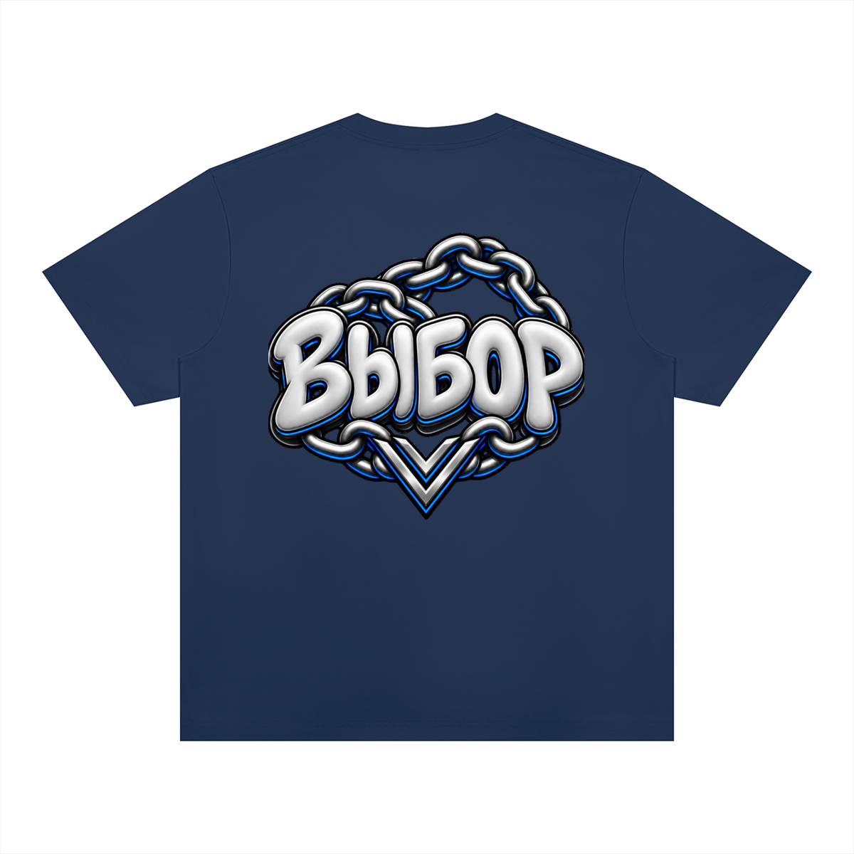 Cobalt Heavyweight T-Shirt — Navy Blue — Back