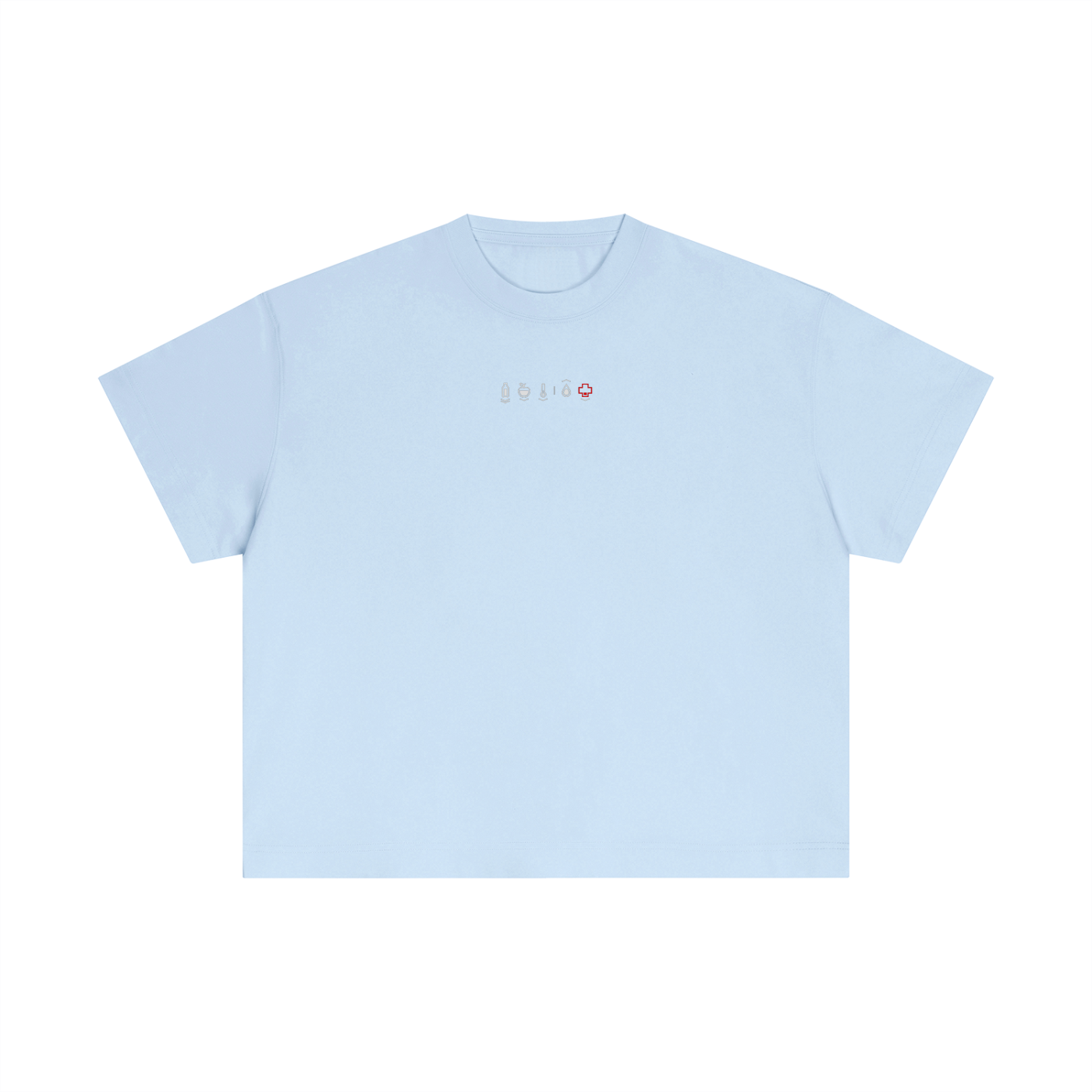 Health Bar Red Cotton T-Shirt