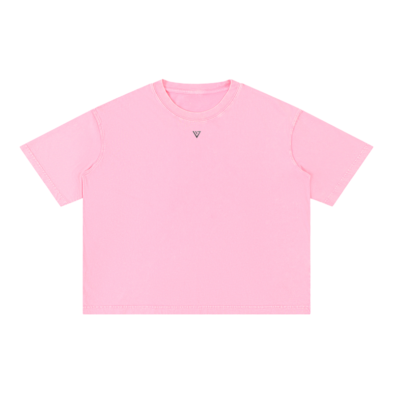 Rose Mineral Washed T-Shirt — Rose Pink — Front