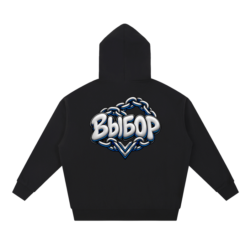 Cobalt Chrome Hoodie — Black — Back