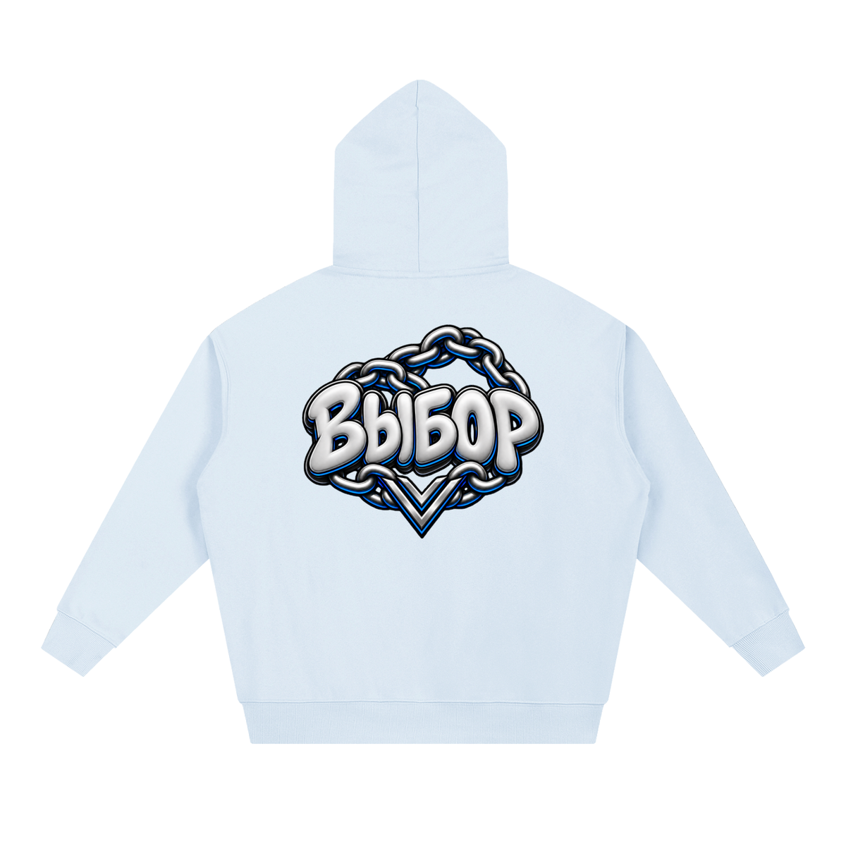 Cobalt Chrome Hoodie — Blue — Back