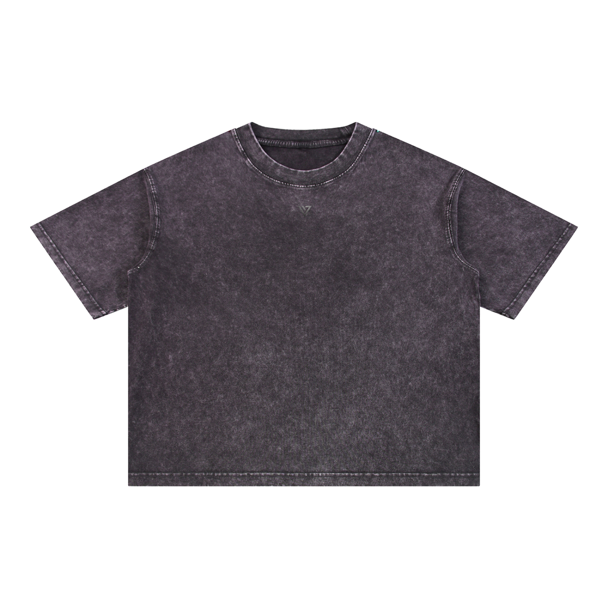 Emerald Mineral Washed T-Shirt — Dark Gray — Front