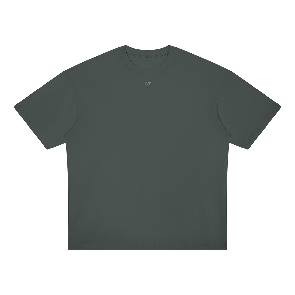 Gold Oversized T-Shirt — Dark Gray — Front