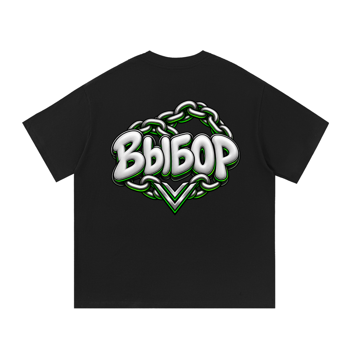Emerald Essential Cotton T-Shirt — Black — Back
