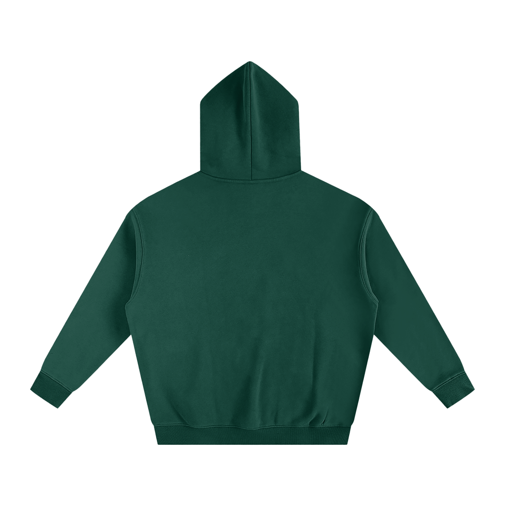 Health Bar White Oversize Fleeced Hoodie