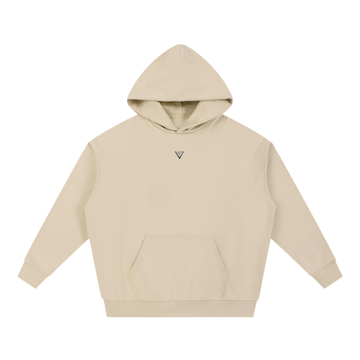 Gold Chrome Hoodie — Apricot — Front