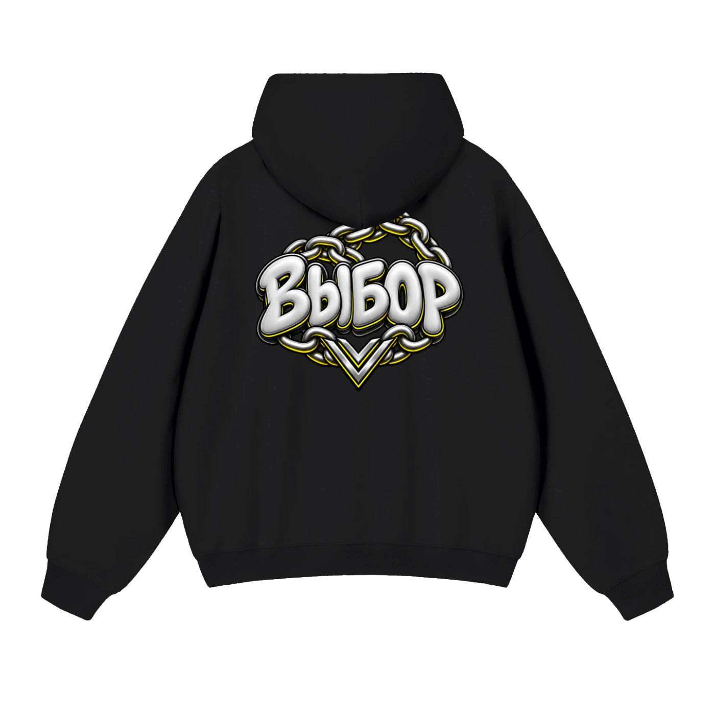 Gold Chrome Hoodie, back artwork